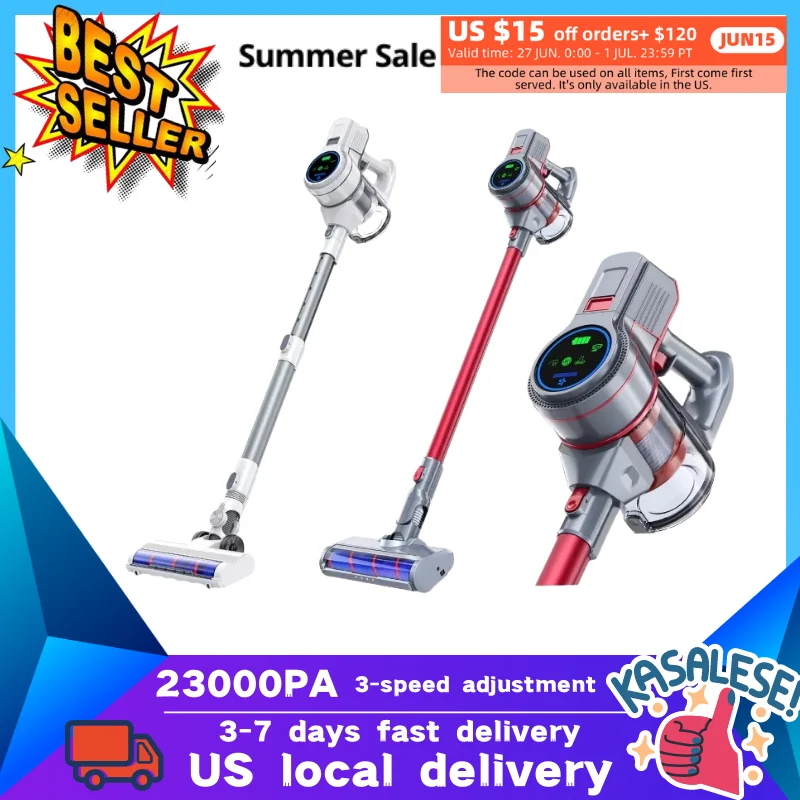 

Smart Home Appliance DH006 Vacuum Cleaner 23000PA Cordless Vacuum Cleaner 2000mAh Handheld Vacuum Cleaner for Home Mops Floor