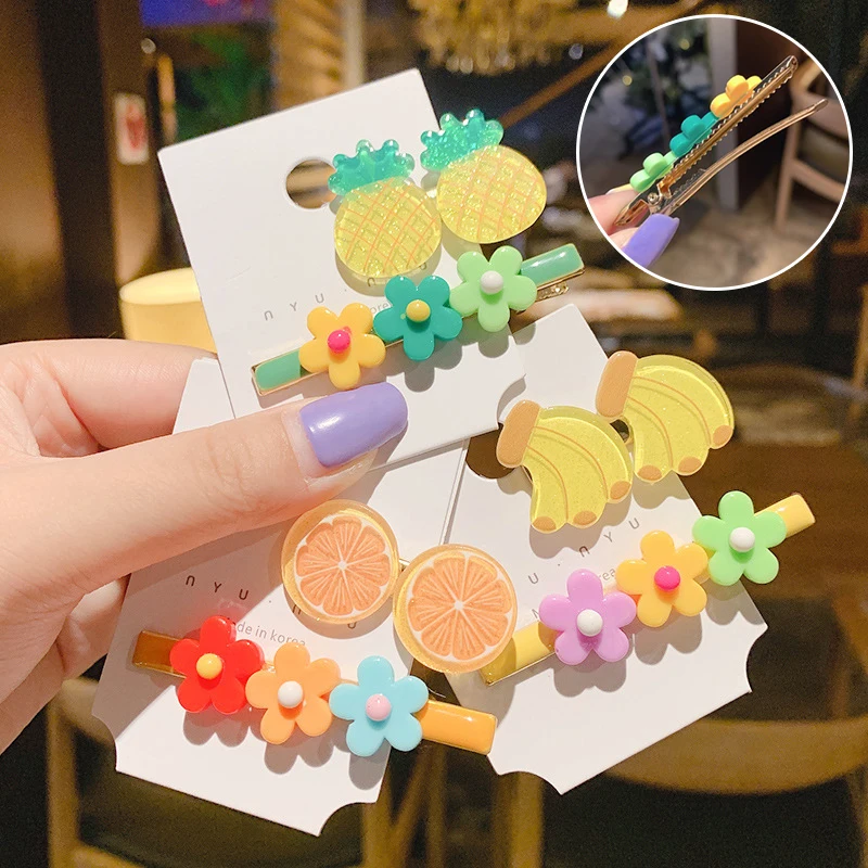 

2 шт./набор, заколки для волос с фруктами