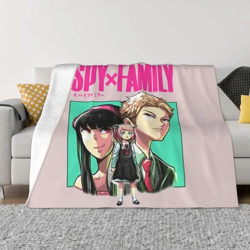 

Spy X Family Anya Anime Blanket Soft Fleece Autumn Warm Flannel Throw Blankets for Sofa Car Bed Bedspread
