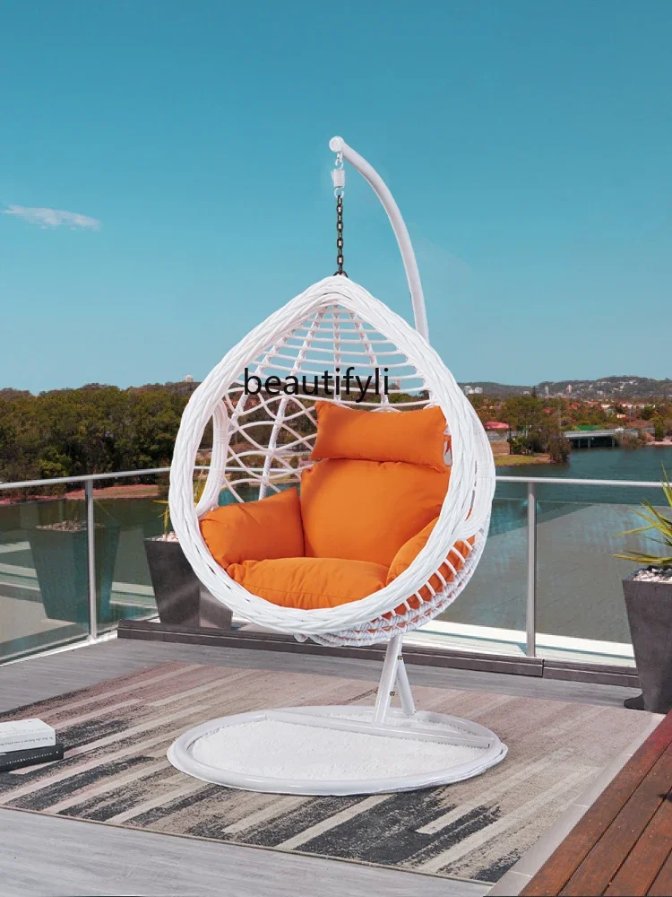Подвесная корзина ротанговый стул планер напольный ленивый для балкона гамак