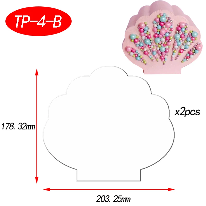 Акриловые диски для тортов 2 шт./компл. прозрачная художественная доска поднос