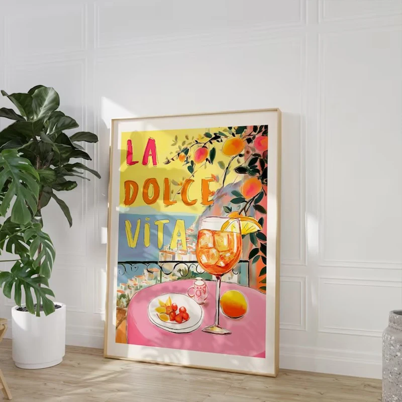 Печать на холсте La Dolce Vita Лимонные постеры и принты