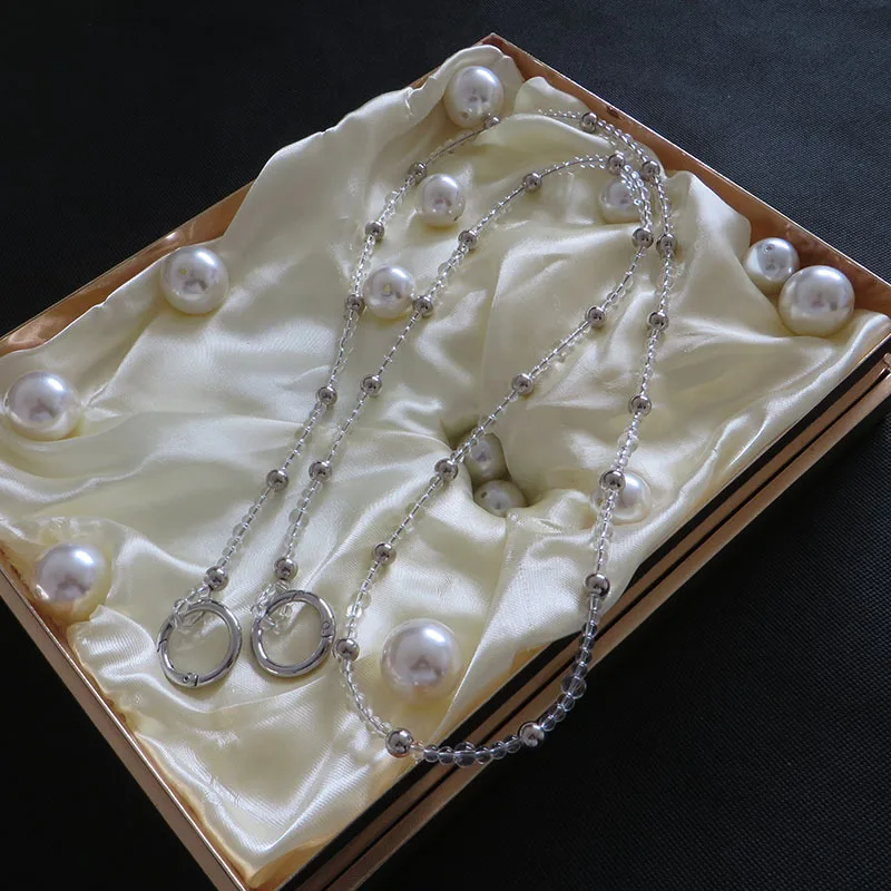 

Exquisite Transparent Bead Handle Women's Stylish Versatile Style Bag Accessories Popular Simplicity Decorative Nice Bag Chain