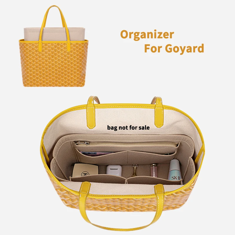 

Felt Insert Bag Organizer, Handbag & Tote Shaper, Perfect for Brand Women's Luxury Bags Fit For Goyad GM PM Neverfull And More