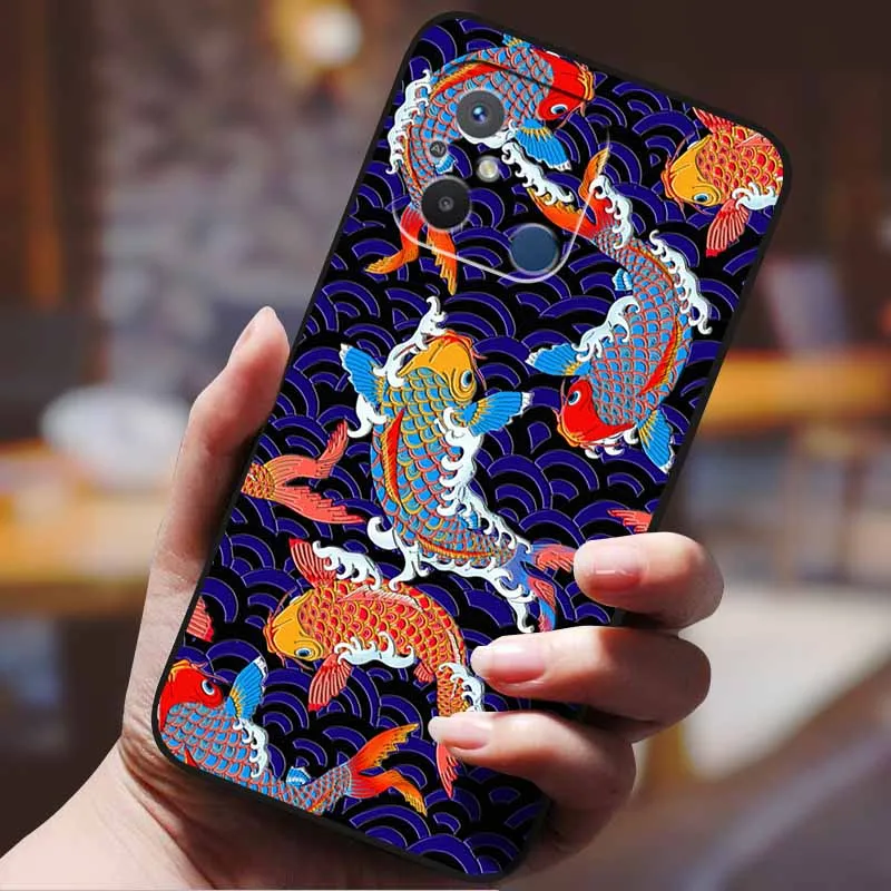 Чехол с 3D принтом для Xiaomi Redmi 12C 11A Flower Emboss Coque Shell мягкая силиконовая задняя крышка