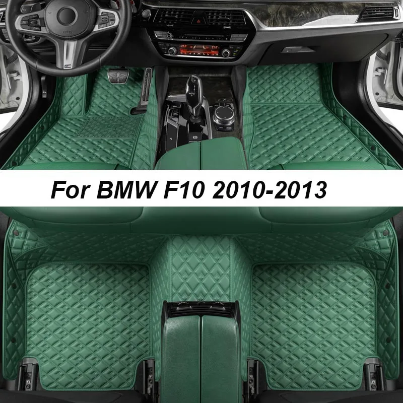 

Custom Luxury Floor Mats For BMW F10 2010-2013 NO Wrinkles Car Mats Accessories Interior Replacement Parts Full Set