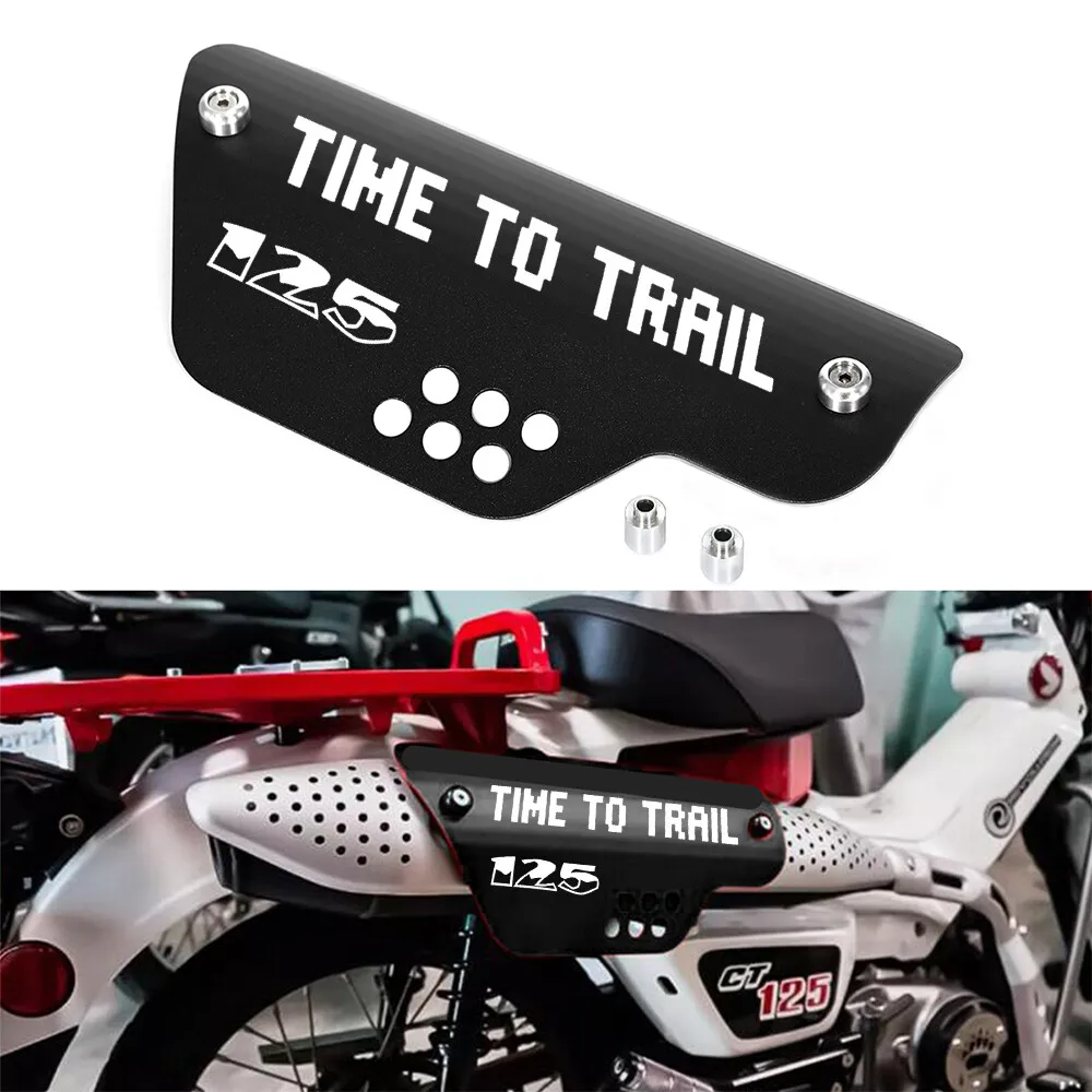 Фото Защитный кожух выхлопной трубы для Honda CT125 Trail 125 Hunter Cub 2020-2024, устойчивый к высоким температурам, защита от ожогов №4