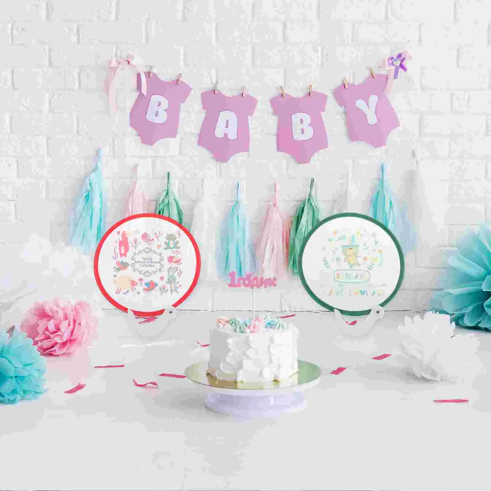 

4pcs Round Hand Fans Summer Foldable Fans Cartoon Fans Round Fan Folding Hand Fan Hand Fan Foldable Kids Summer Fans