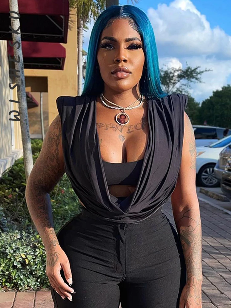 

Женская футболка без рукавов, с глубоким вырезом