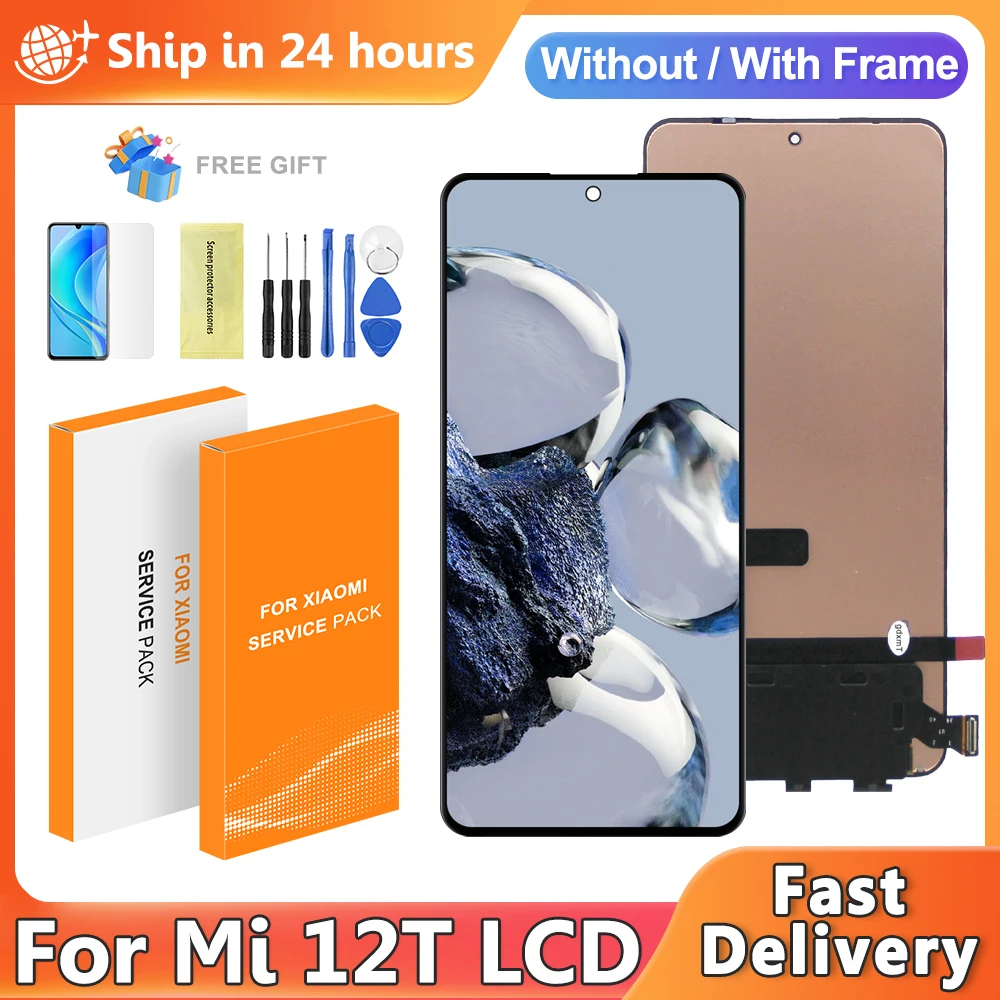 AMOELD для Xiaomi Mi 12T 22071212 AG ЖК-дисплей с цифровым преобразователем сенсорного экрана в