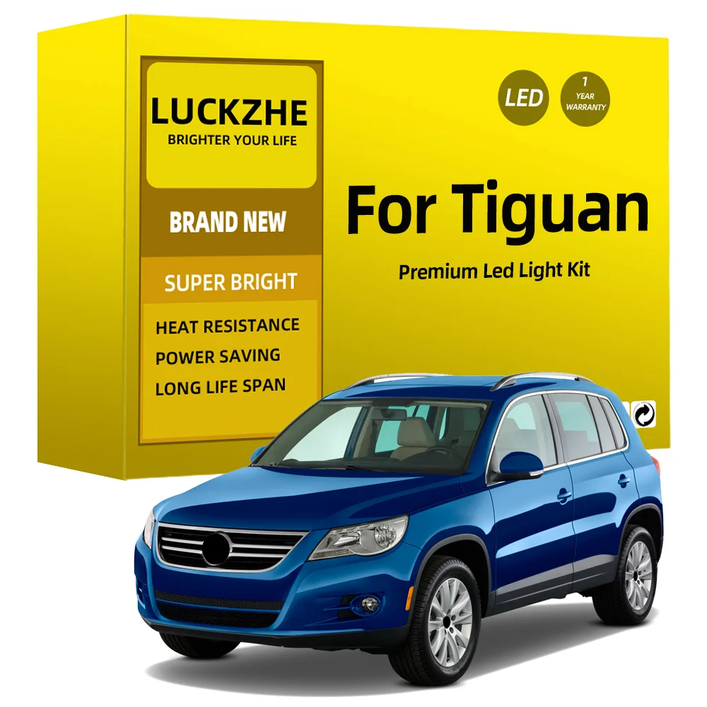 

15Pcs LED Interior Light Bulb Kit For Volkswagen VW Tiguan 5N 2009 2010 2011 2012 2013 2014 2015 Car Map Lamp Canbus Error Free