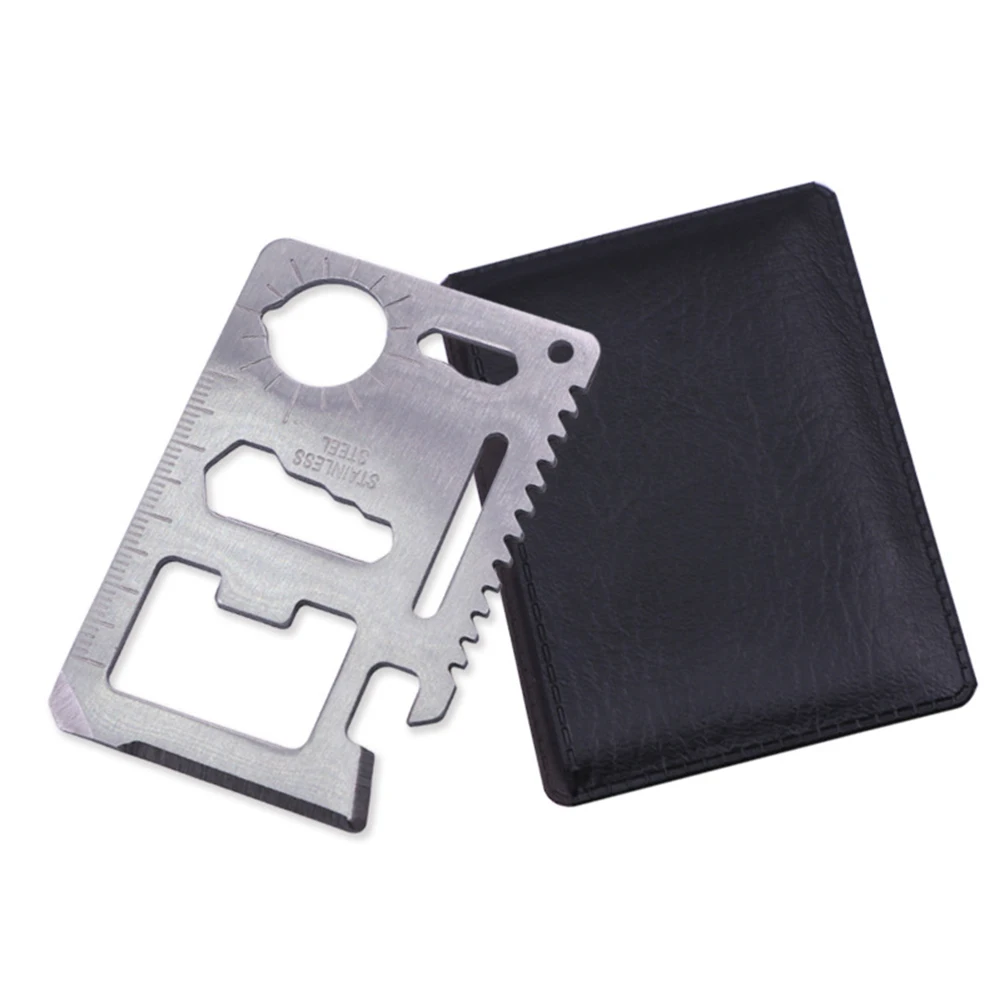 

EDC Multifunctional Survival Card Positioning Stainless Steel Wrench Screwdriver Bottle Opener Outdoor Camping Hiking Accessory