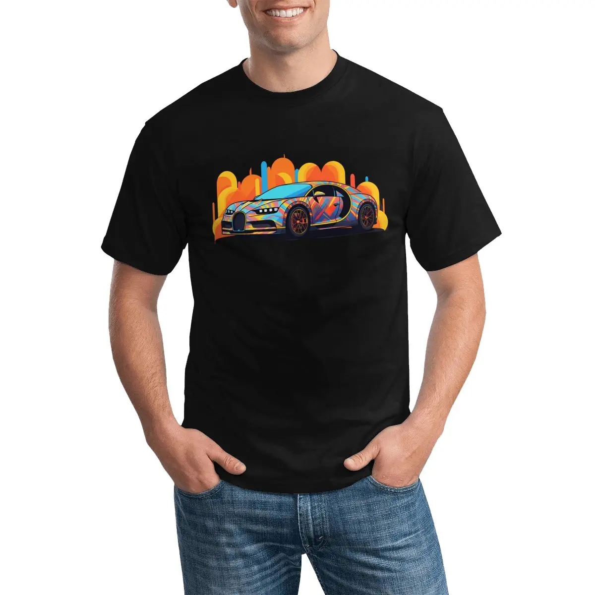 

Sports Car T Shirt Graffiti Simplified Form Aesthetic T-Shirt Short Sleeves Custom Tee Shirt Cotton Vintage Clothing 3XL 4XL 5XL