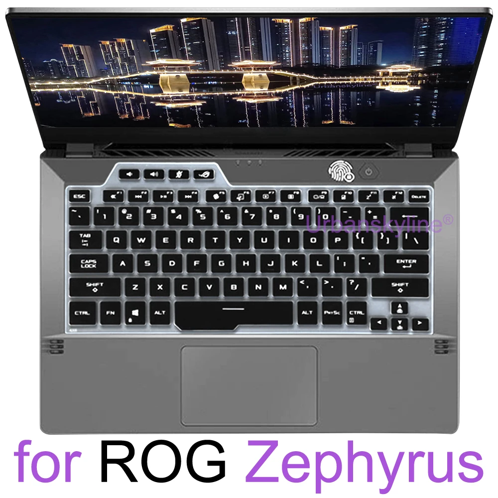 

Keyboard Cover for ROG Zephyrus M15 M16 S15 S17 G14 G15 G16 G M S Duo GU604 GA402 GA502 Silicone Protector Skin Case Accessories