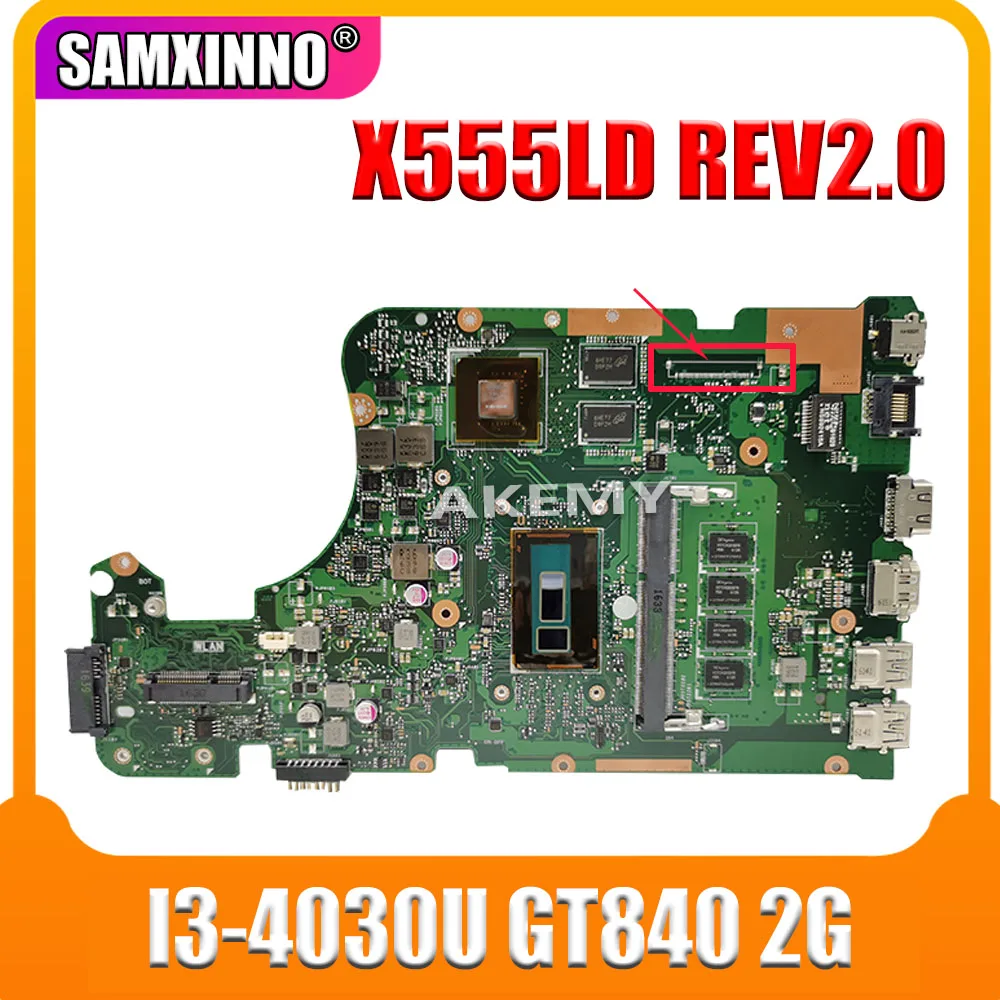 

Материнская плата X555LD REV 2,0 i3 cpu 4 Гб RAM для Asus X555L X555LP A555L K555L F555L X555LJ Материнская плата ноутбука