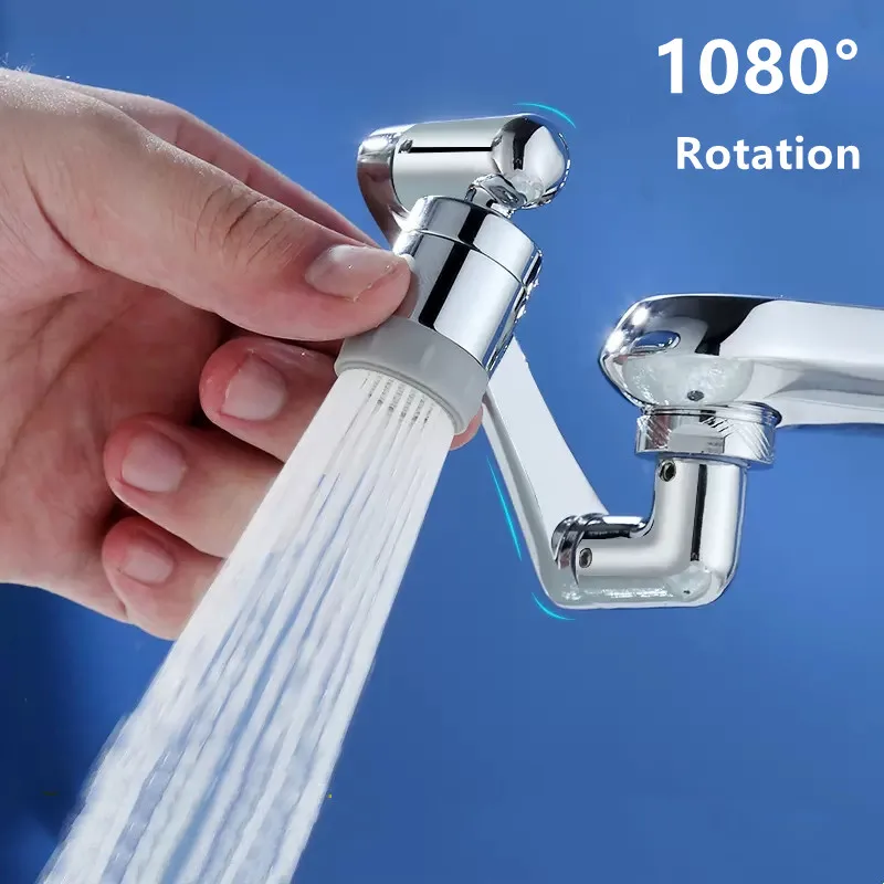 

Universal 1080° Rotatable Faucet Aerator Extender Spray Anti Splash Filter Plastic Bathroom Kitchen Faucet Water Saving Nozzle