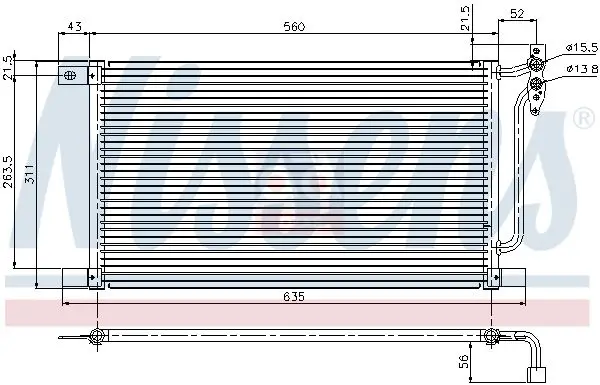 

345615-series air conditioning radiator (condenser) 98-series (E46) 05 X3 (E83)
