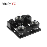 3d printe v slot openbuilds y axis slider aluminum plate buckle 2020 aluminum profile with timing belt buckle for tronxy x3 tevo