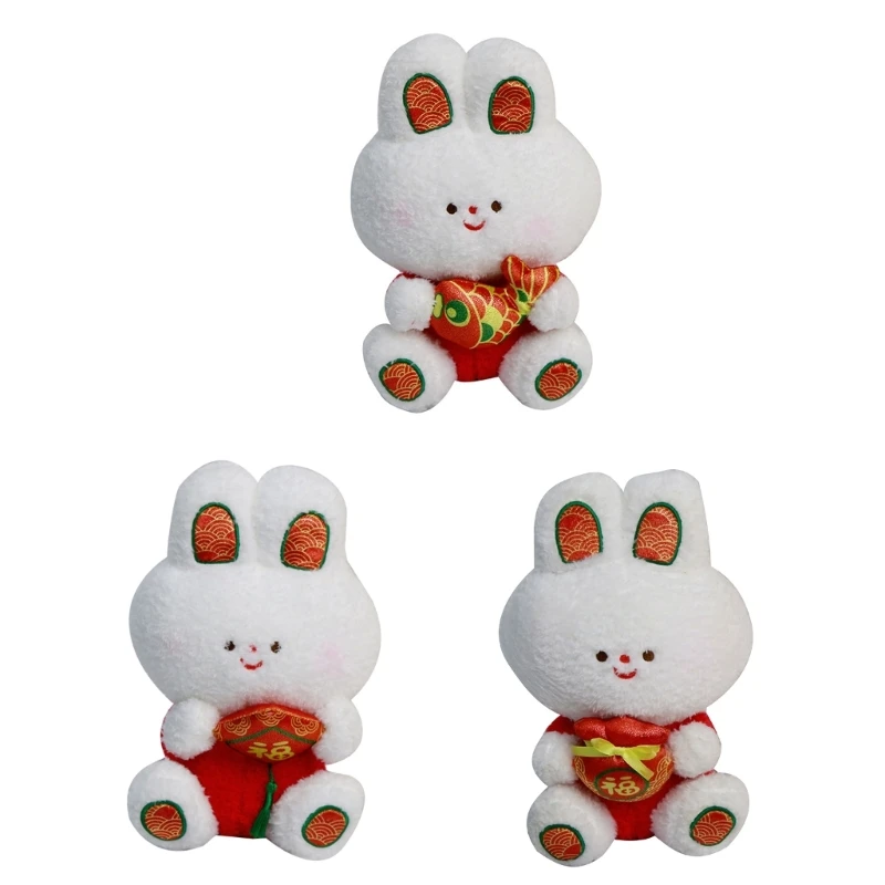 

HX5D кролик в форме гостиной домашний мягкий подарок милый орнамент мультфильм с несколькими типами милый кролик в китайском стиле ручная работа