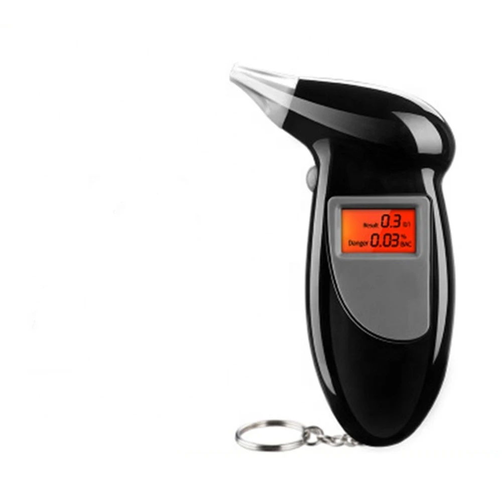 

2022brand New Portable Digital Display Alcohol Tester For Drinking And Driving With 5 Mouthpieces (Black)