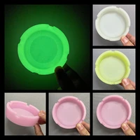 glowing round silicone ashtray multi colors available