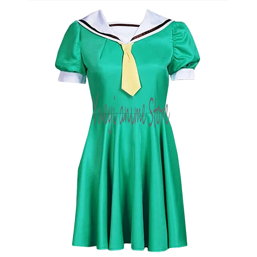Аниме Косплей Satoko Hojo костюм зеленая Милая Матросская Униформа на заказ
