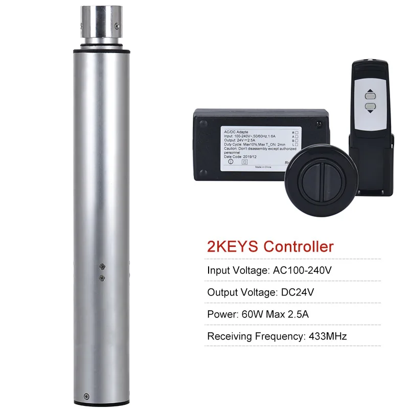 Подъемная столешница DC 12 В 24 в 1500 мм ход 150 Н кг цилиндрическая для фотоэлементов