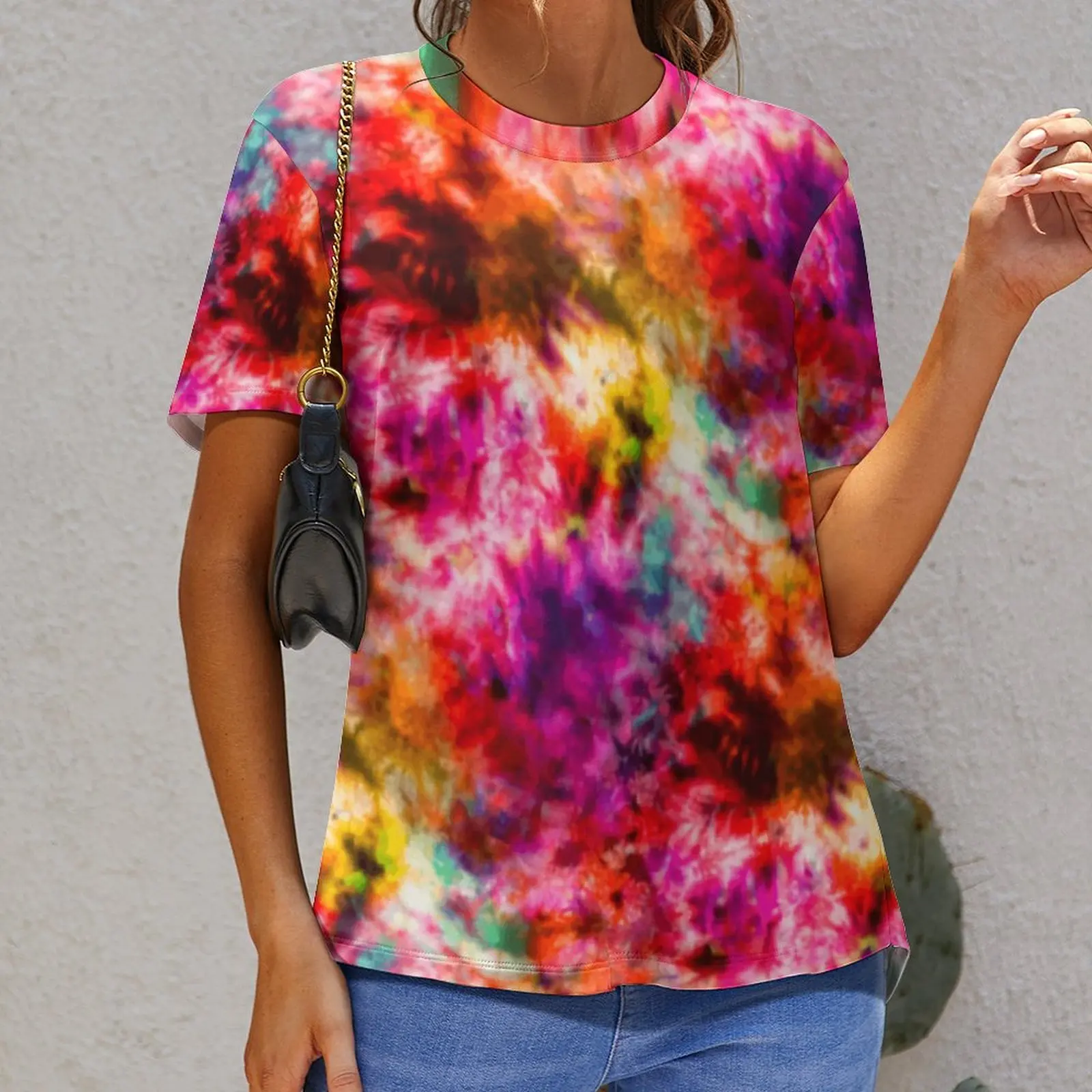 

Top Tee Sunburst Tie Dye Premium Activity Competition USA Size top Quality