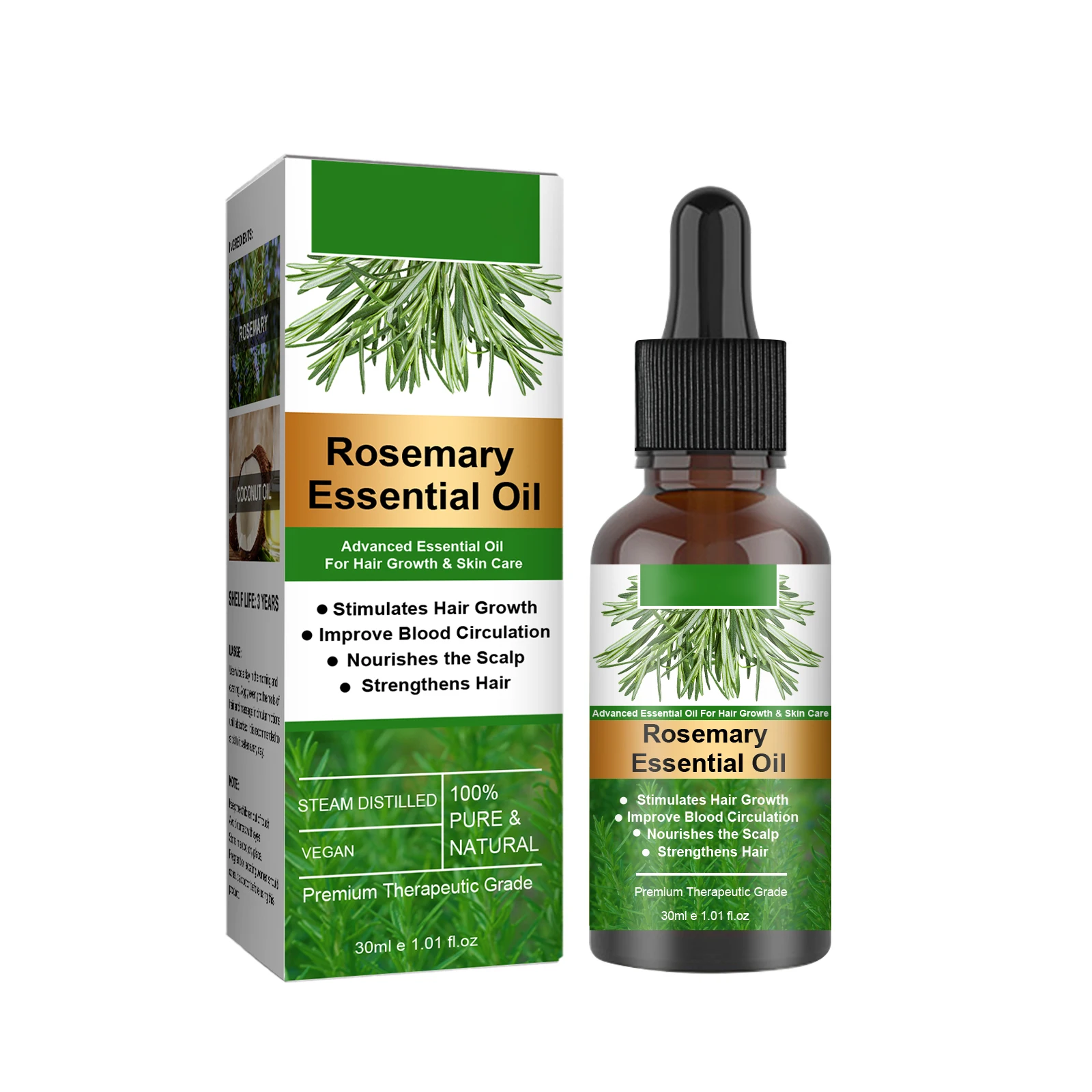 

1 Set 30ml Rosemary Hair Tonic Stimulates Essential Oil For Anti Hair Loss Hair Growth Nourishment Scalp Hair Follicles Care