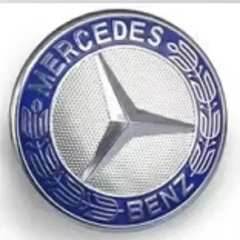 Фото Эмблема-значок ABC 57 мм Star Flat Hood Bonnet для автомобилей Mercedes-Benz W204 W124 W201 W202 W212 W220 W205 №2