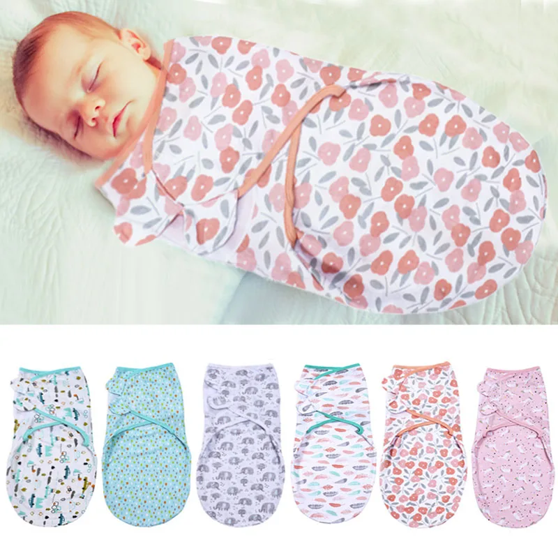 

New Baby Sleeping Bag Newborn Swaddle Up Envelope cocoon Wrap Swaddle Soft 100% Cotton Sleep Blanket Baby Blankets