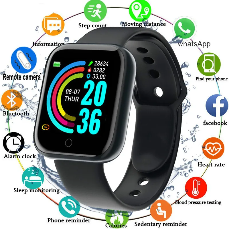 

Digital Smart sport watch Women watches digital led electronic wristwatch Bluetooth fitness wristwatch Men kids hours hodinky