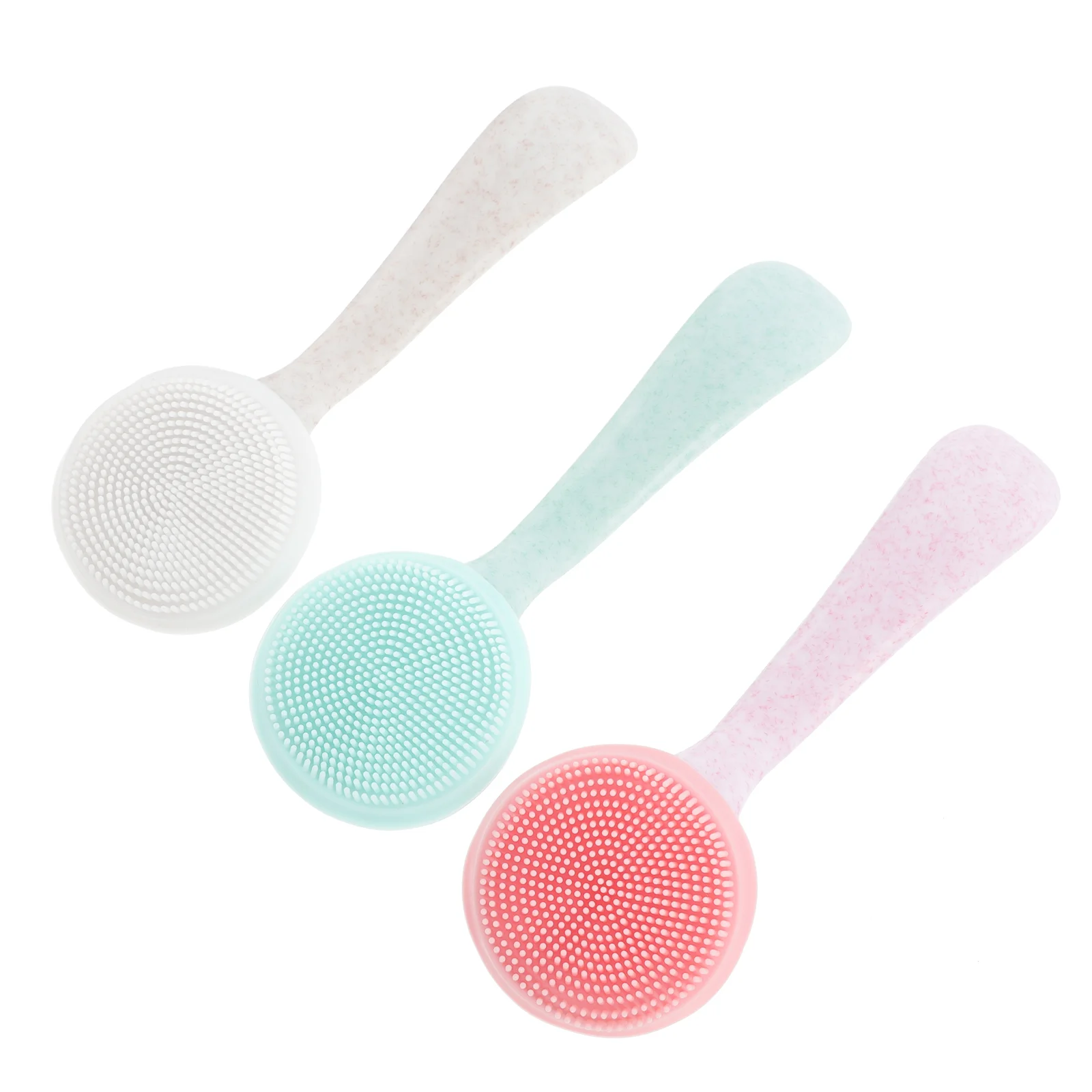 

3pcs Durable Silicone Cleansing Brushes Manual Facial Brushes (Assorted Color)