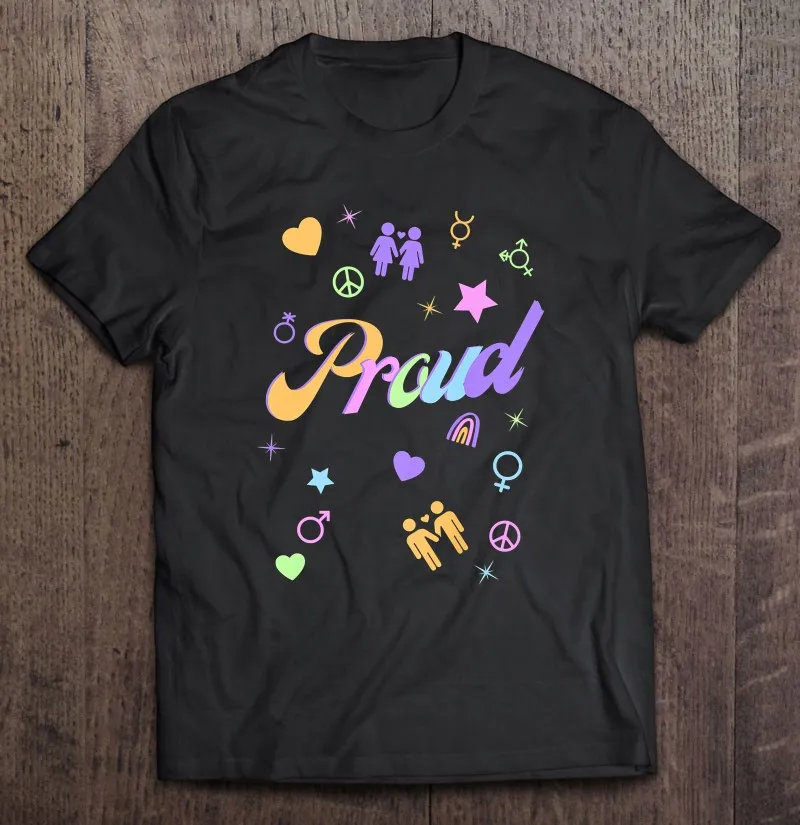 

Lgbt Pastel Proud Premium Gift Men T-Shirts Men'S Shirt Cotton Graphic T Shirts Men'S Clothing Shirts For Men T Shirt Women