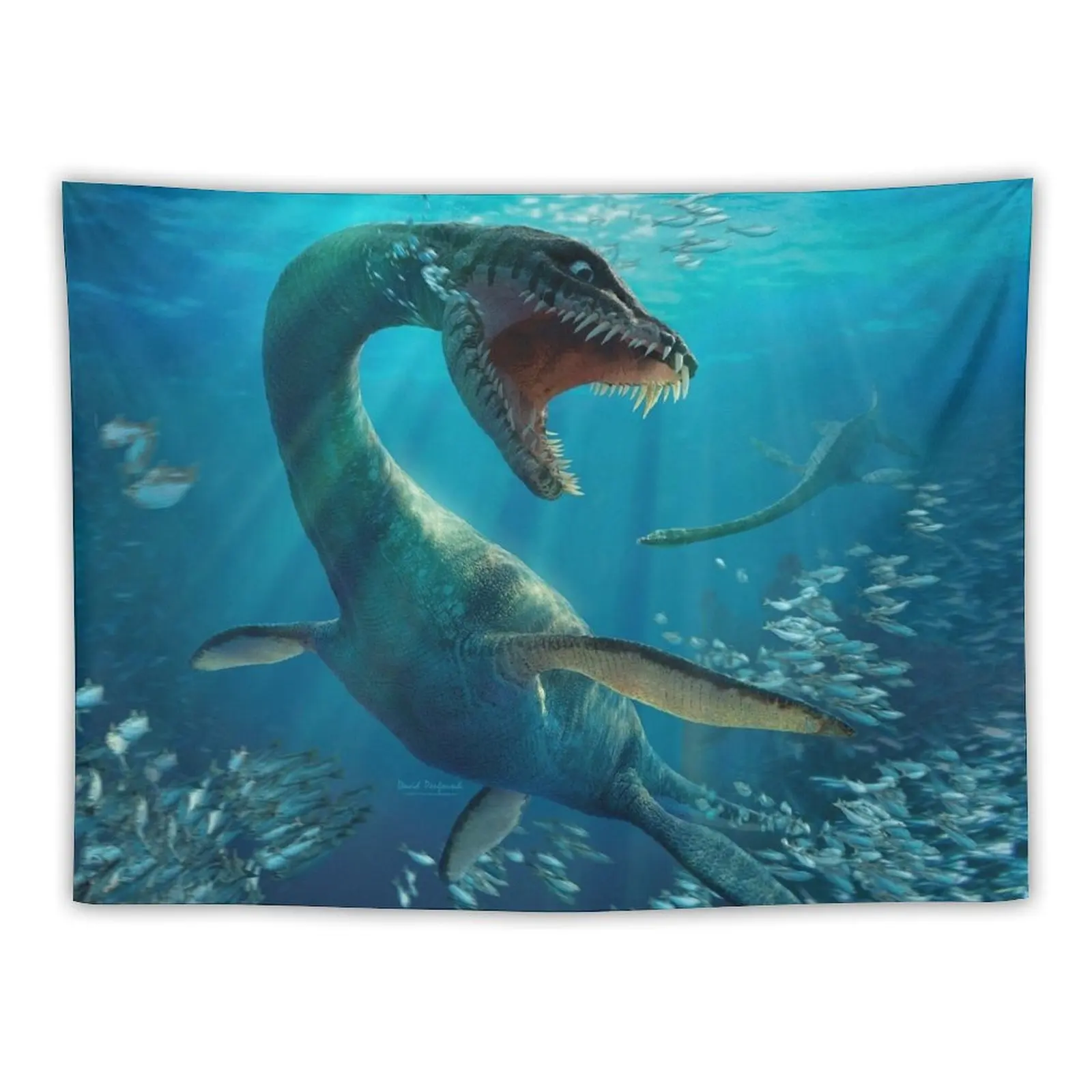 Плезиозавр гобелен декор для ванной комнаты рождественские украшения