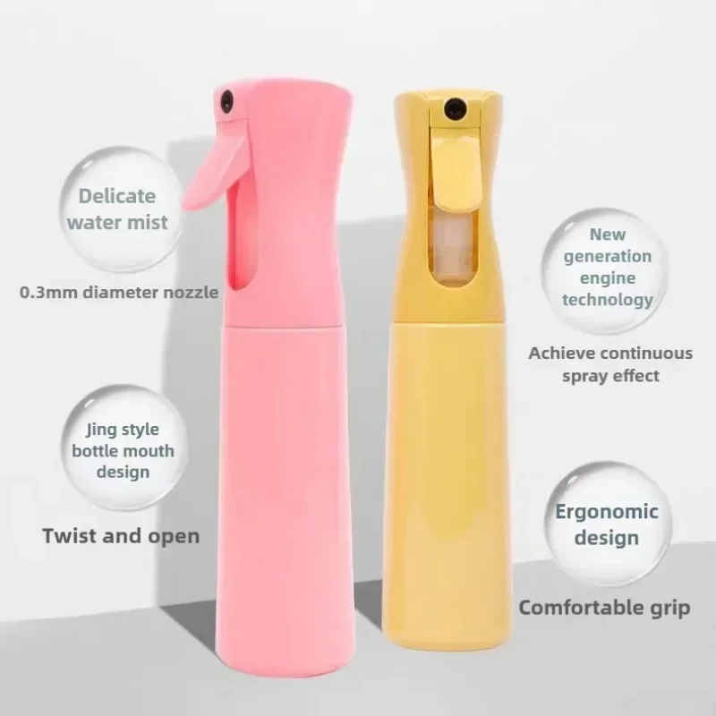 300 мл непрерывный распылитель для волос тумана бутылка укладки вьющихся продукт