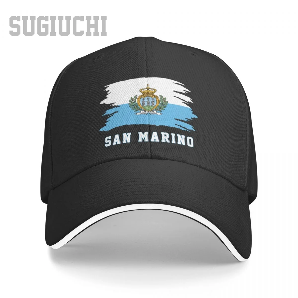 

Unisex Sandwich San Marino Flag San Marinese Baseball Cap Men Women Hip Hop Caps Snapback Golf Hat Fishing