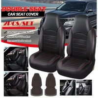 universal pu leather car front seat covers high back bucket seat cover fit most cars trucks suvs 2 pcs auto seat covers