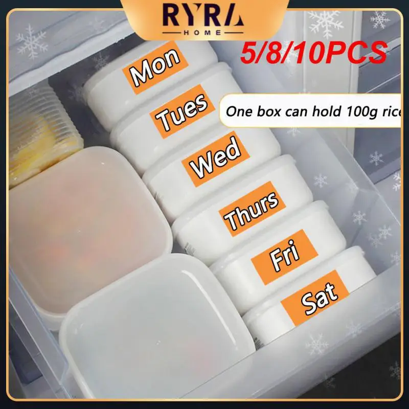 

5/8/10PCS Water Bottle Organizer Food Storage Box Lunch Box Home Kitchen Storage Organizer