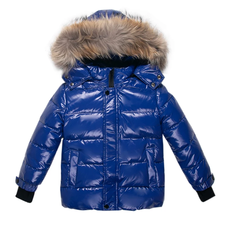 2022 Winter new children's down jacket Boys' windproof  warm down coat Girls' waterproof thick winter coat Natural fur collar enlarge