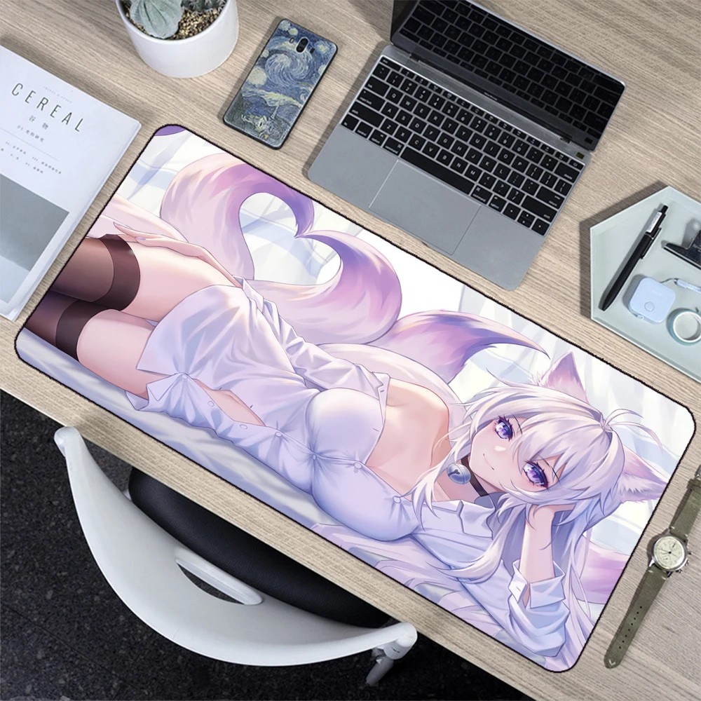 Anime Secondary Girls Sexy Charm Table Mat Desktop Game Machine Notebook Office Creative Non-slip Keyboard Pad Xl Mouse Pad Cute