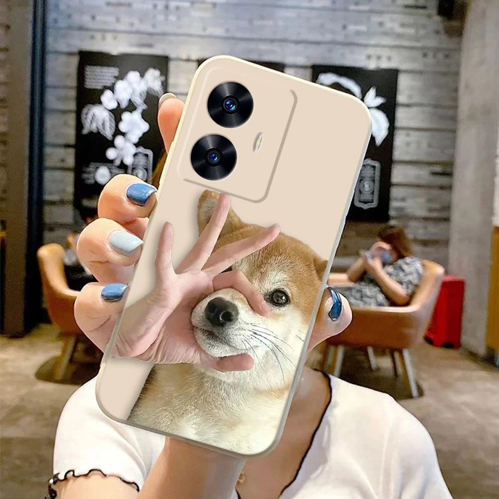 Чехол для телефона с забавным милым животным и собакой Realme C65 C63 C53 C35 C55 C33 C30 C21Y C20 C12