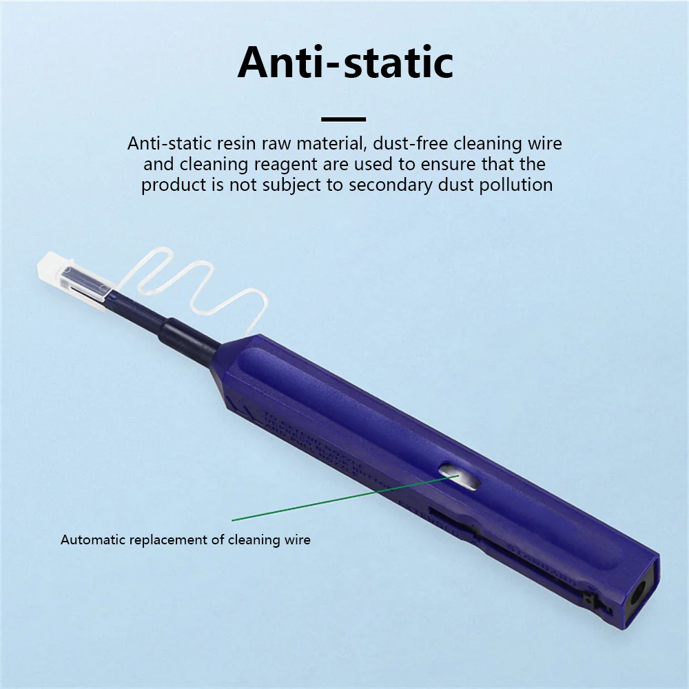 

Connector Adapter Optical Fiber Cleaning Pen Cleaning Rod Cleaning Wipes Ftth Optical Fiber Cleaning Pen Cleaner Pen