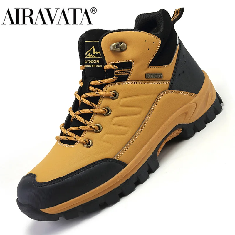 Men's Boots Man Hiking Boots Anti-slip Sneakers Male Walking Shoes
