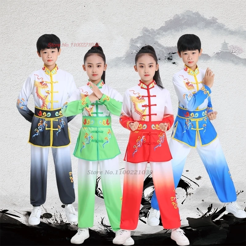 2024 китайский детский костюм ушу для боевых искусств униформа кунг-фу