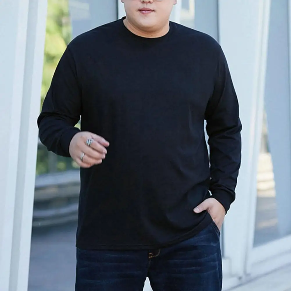 

Мужской пуловер, однотонная рабочая одежда, Свободный пуловер в рубчик с манжетами, Мужская футболка для улицы