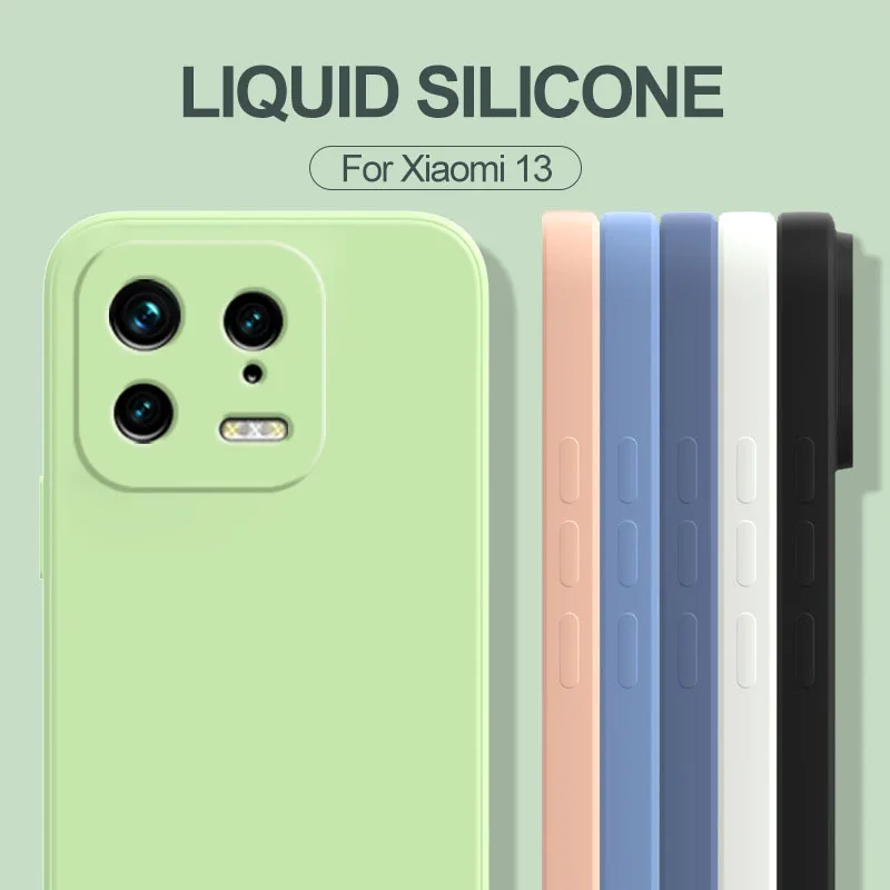 

Чехол для ми 13 Mi13 про, оригинальный противоударный мягкий чехол из жидкого силикона для сяоми ми 13 Mi13 про ультра ми 13pro 13ultra, обложка чехлы для телефонов