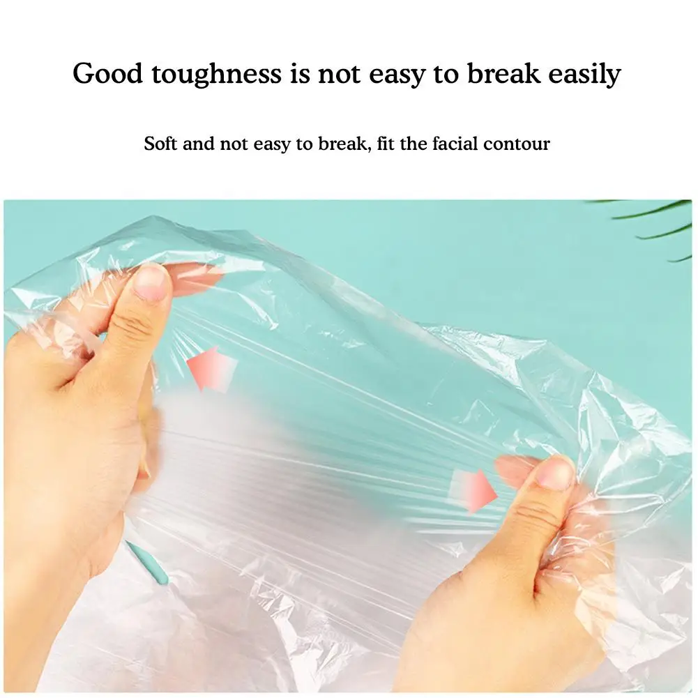 100 jednorazowych foliów do przechowywania świeżej twarzy papierowa folia świeżości plastikowy makijaż wodna maseczka dla kobiet E1L6
