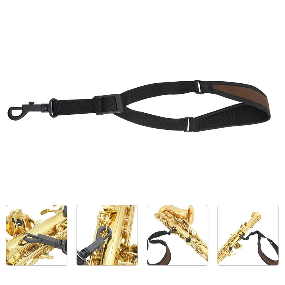 

1pc Saxophone Shoulder Strap Cotton Shoulder Strap Saxophones Accessory (Assorted Color)