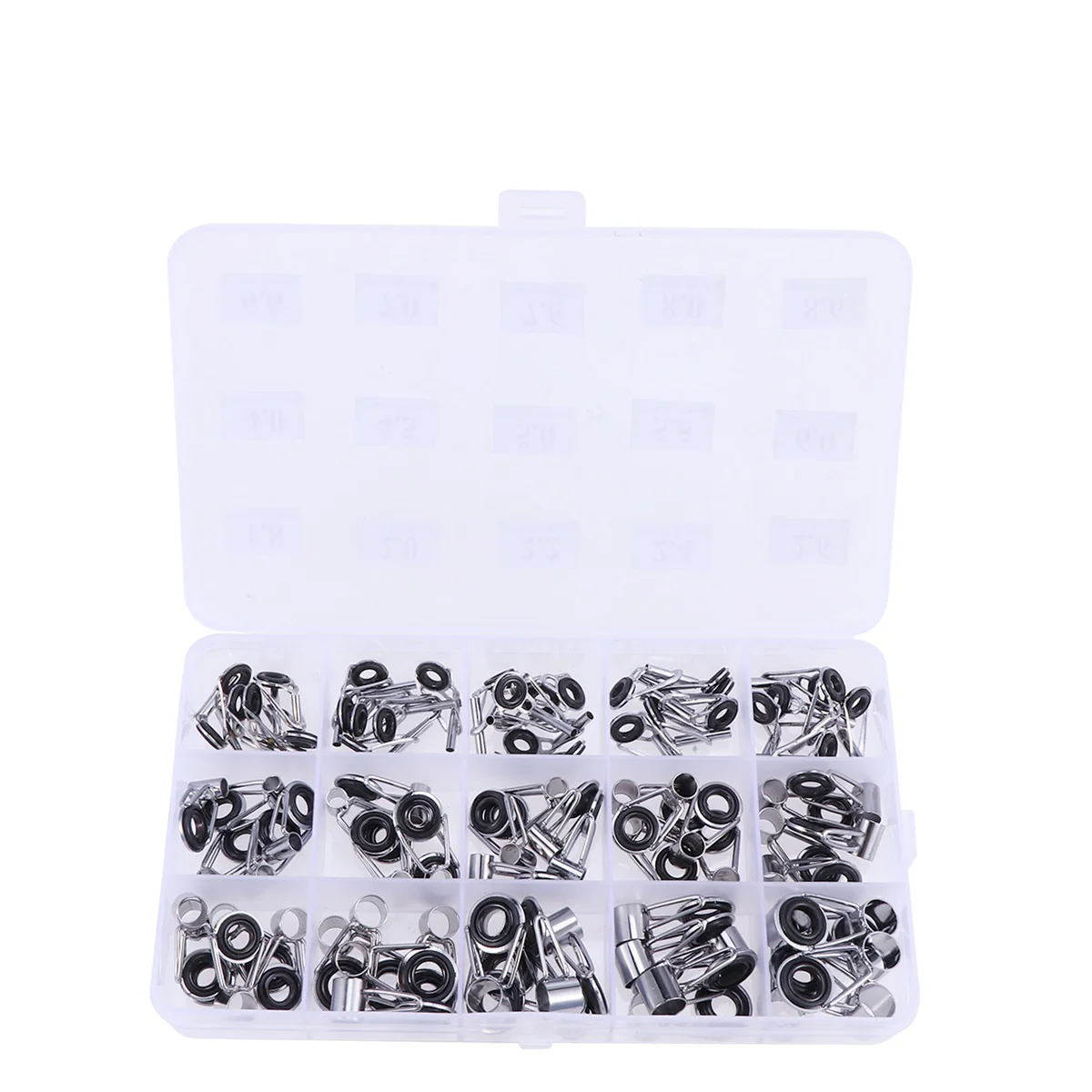 

75pcs Fishing Rod Pole Guides Tip Rings Repair Kit Saltwater supplies